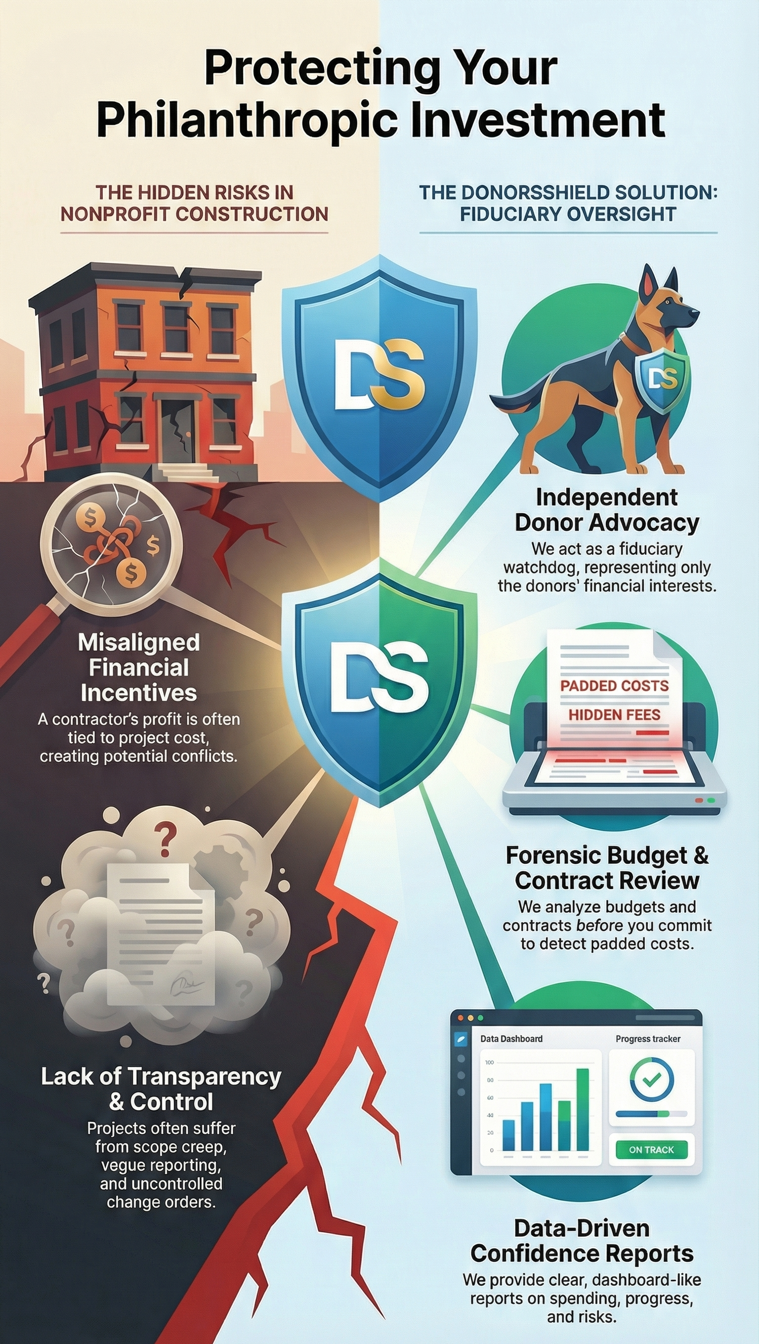 DonorsShield - Protecting Your Philanthropic Investment: The hidden risks vs our solution